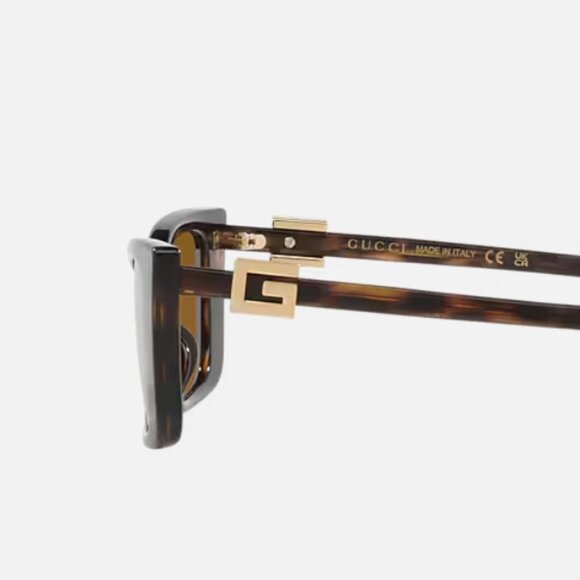 Style: GG1681S-004 | Gucci Women's Sunglasses | Thin Tortoise Shell Frame - Picture 3 of 8